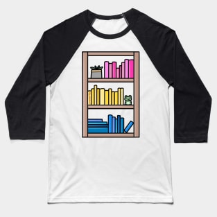 Subtle Pansexual Pride Bookcase Baseball T-Shirt